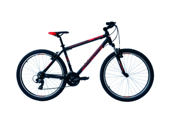 Elite Lotus ATB Alu H 42 cm V brake zwart rood 21 sp